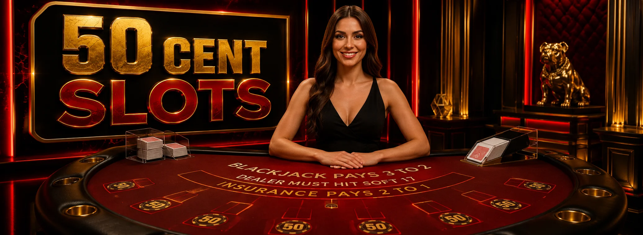 50 Cent Slots — Evolution tables, European studios